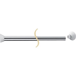 Porte rideaux de douche droit extensible aluminium