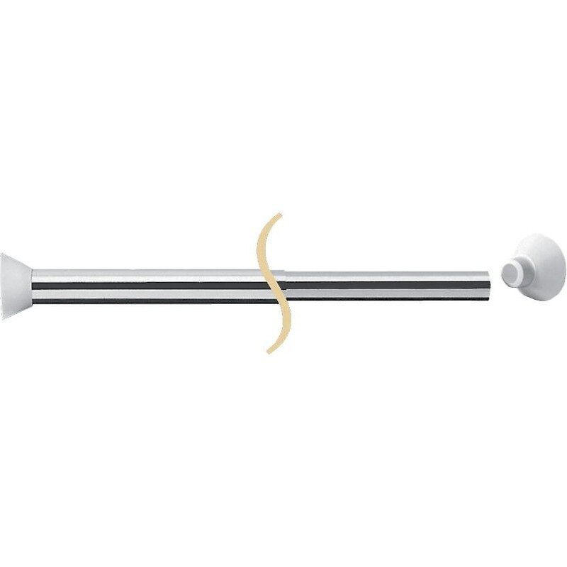 Porte rideaux de douche droit extensible aluminium