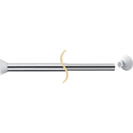 Porte rideaux de douche droit extensible aluminium