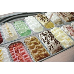 Bac à glace inox - 360x165x70mm