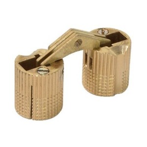 Charnière laiton invisible à encastrer 180°