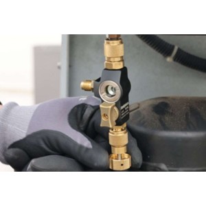 Outil de dépose d'obus de valve - 1/4' + 5/16' - avec voyant
