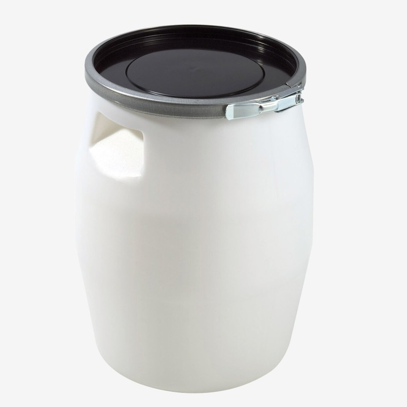 Fût 30 litres avec genouillère métal et couvercle - GILAC
