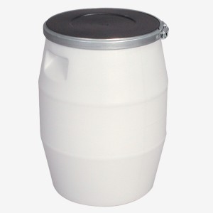 Fût 50 litres avec genouillère métal et couvercle - GILAC