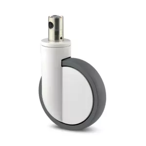 Roulette médicale 150mm blocage centralisé 3 fonctions avec came 30 degrés - TENTE
