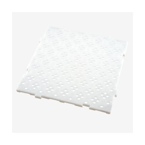 Caillebotis HACCP 50 x 50 cm épaisseur 22 mm - Blanc