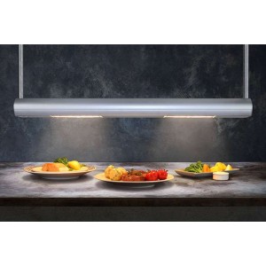 Lampe chauffante à quartz - 900mm - 2 lampes - 700w