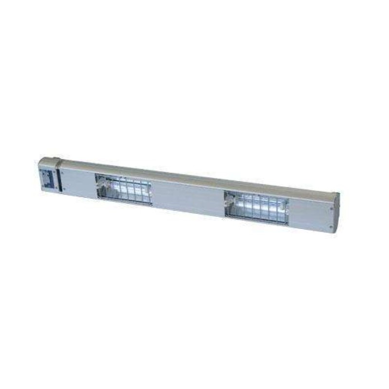 Lampe chauffante à quartz - 900mm - 2 lampes - 700w
