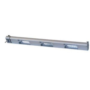 Lampe chauffante à quartz - 1200mm - 3 lampes - 1050w