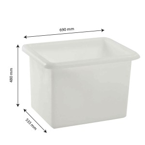 Bac 100 litres grand volume alimentaire