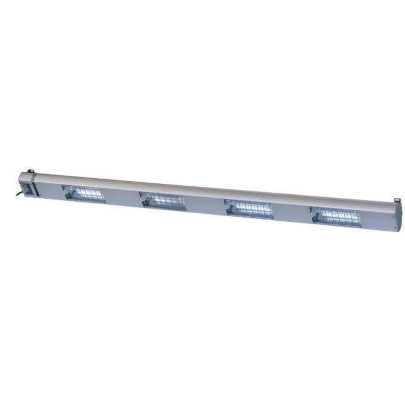 Lampe chauffante à quartz - 1500mm - 4 lampes - 1400w