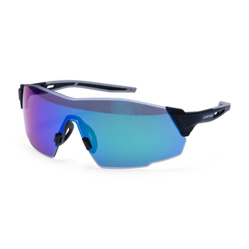 Lunettes de sécurité Sporty Shield Miroir bleu - PT01