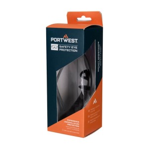 Lunettes de sécurité Sporty Shield Miroir bleu - PT01
