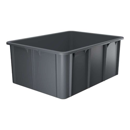 Bac de transport empilable 120l - 800x600x320mm - coins arrondis - noir