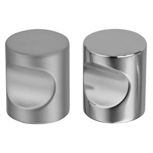 Bouton meuble à encoche diamètre 15 mm