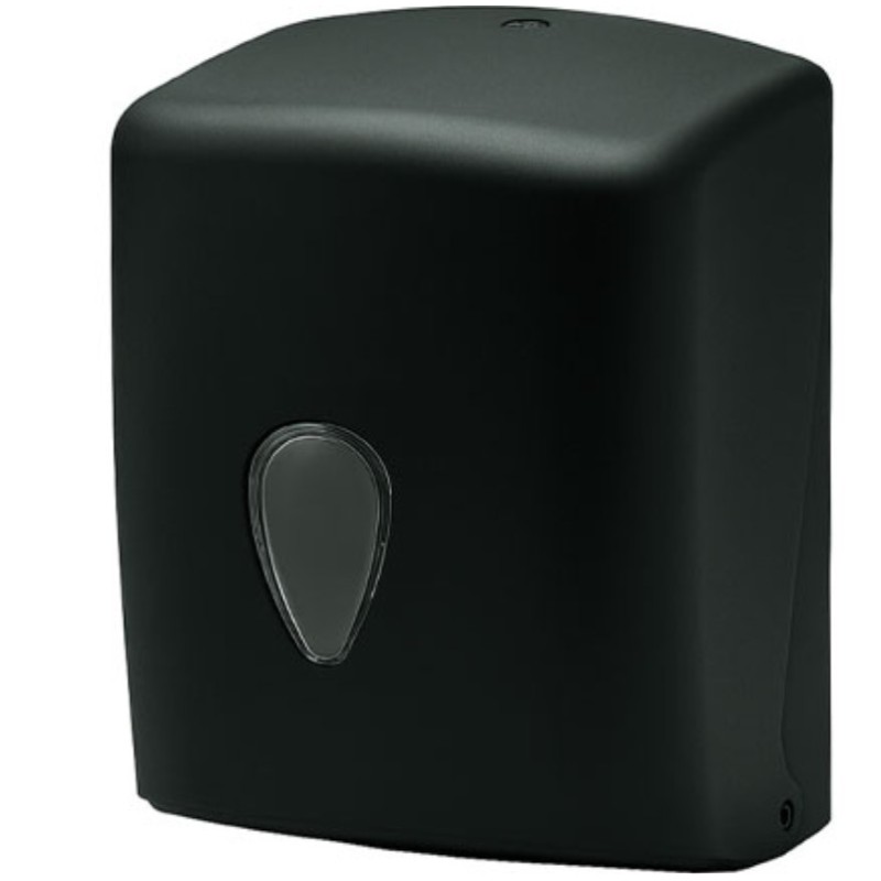 Distributeur bobine d'essuyage à dévidage central - NOIR