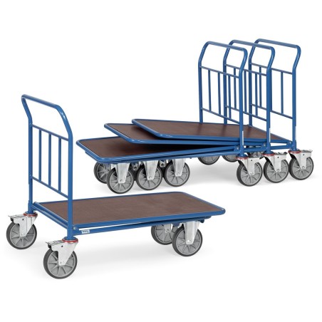 Chariot emboîtable avec dossier de poussée