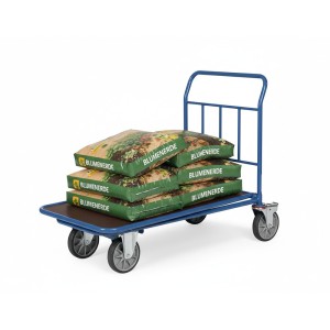 Chariot emboîtable avec dossier de poussée