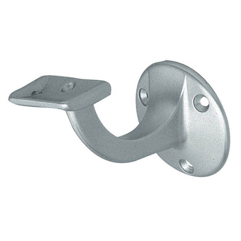 Support de rampe en aluminium à support plat anodisé argent
