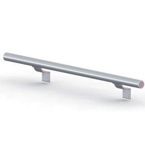Support à visser 34 finition anodisé argent pour main courante 504 S - VACHETTE ASSA ABLOY