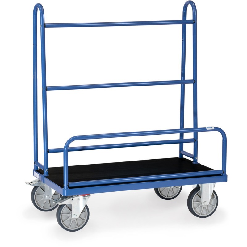 Chariot porte-panneaux 600 kg plateau avec revêtement caoutchouc