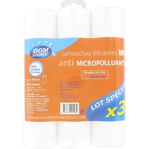 Cartouches de filtration 20 microns, Set de 3 Pièces