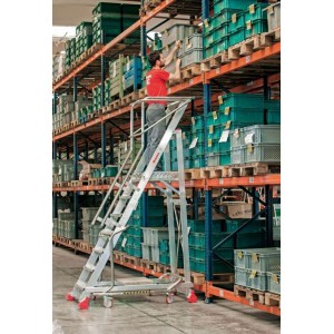 Échelle professionnelle à plateforme en aluminium