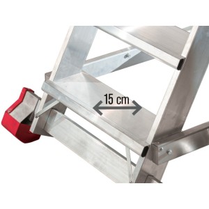 Échelle professionnelle à plateforme en aluminium