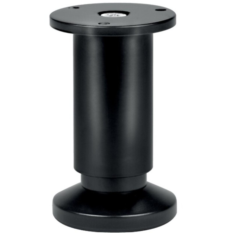 Pieds de meuble en aluminium rond 38 mm finition noire