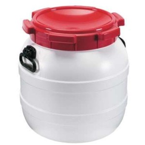 Fut standard à grande ouverture 42 litres UN avec 2 poignées