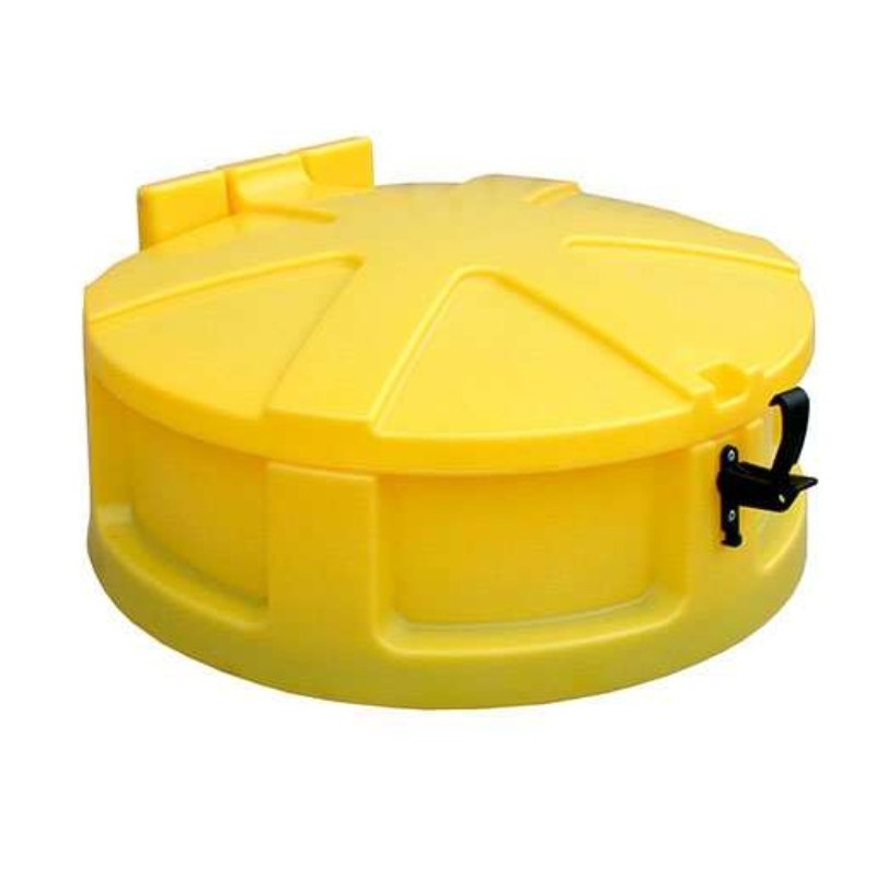 Entonnoir pour fut 220 litres jaune avec couvercle