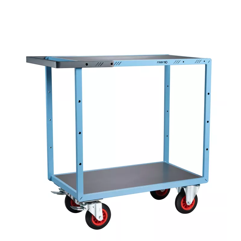 Servantes mécano-soudées 2 plateaux tôle galva 400 kg