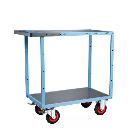 Servantes mécano-soudées 2 plateaux tôle galva 400 kg