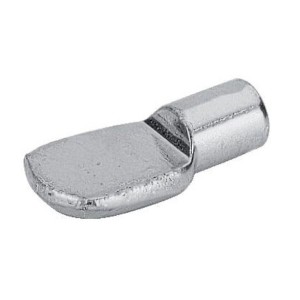 100 Taquets plats à douille diamètre 5 mm finition laitonné