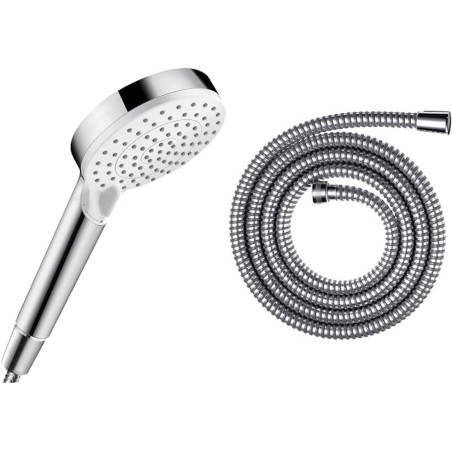 Pommeau de douche 2 types de jet avec flexible 1600 mm