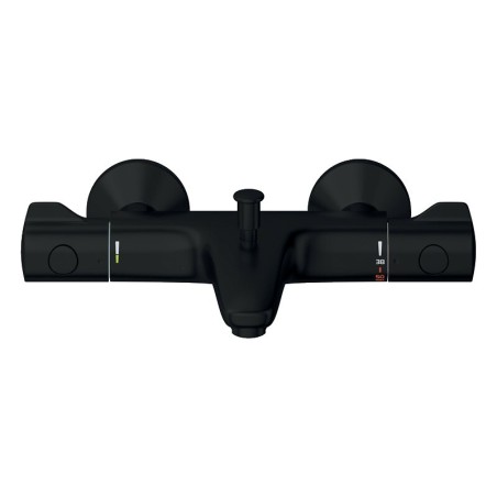 Mitigeur thermostatique bain/douche mural Grohtherm 800 noir - GROHE