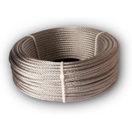 Câble 3 mm de Traction Non Gainé - Acier Galvanisé