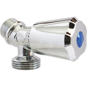 Robinet standard à clapet pour machine à laver, entrée M1/2", sortie M3/4