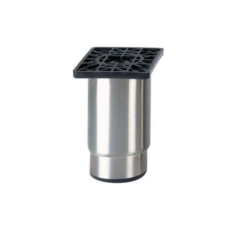 Pied réglable 115mm -100x80mm - plaque abs - semelle noire