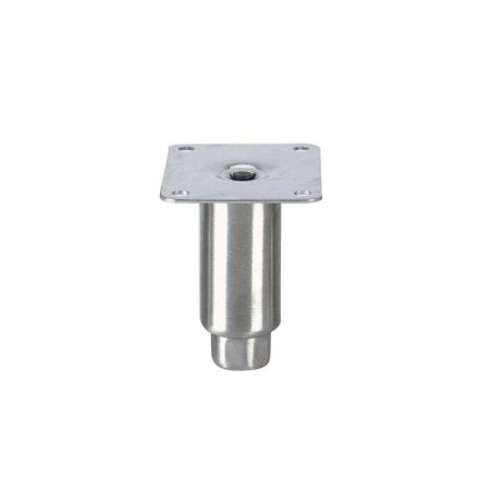 Pied réglable 100mm - m12 - Tube : 41mm avec platine inox mp1/ss