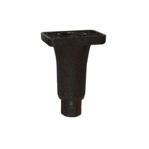 Pied réglable noir - 150mm - fixation 102x80mm