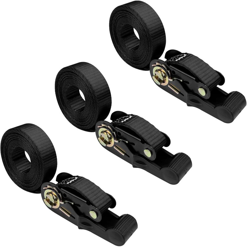 Lot de 3 sangles à Cliquet 4M Lot de 3 sangles à Cliquet 4M