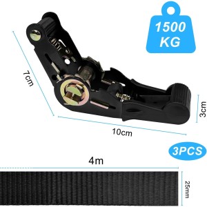 Lot de 3 sangles à Cliquet 4M