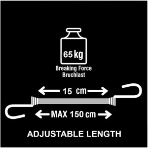 Tendeur avec Crochet Longueur Ajustable de 15 cm à 150 cm