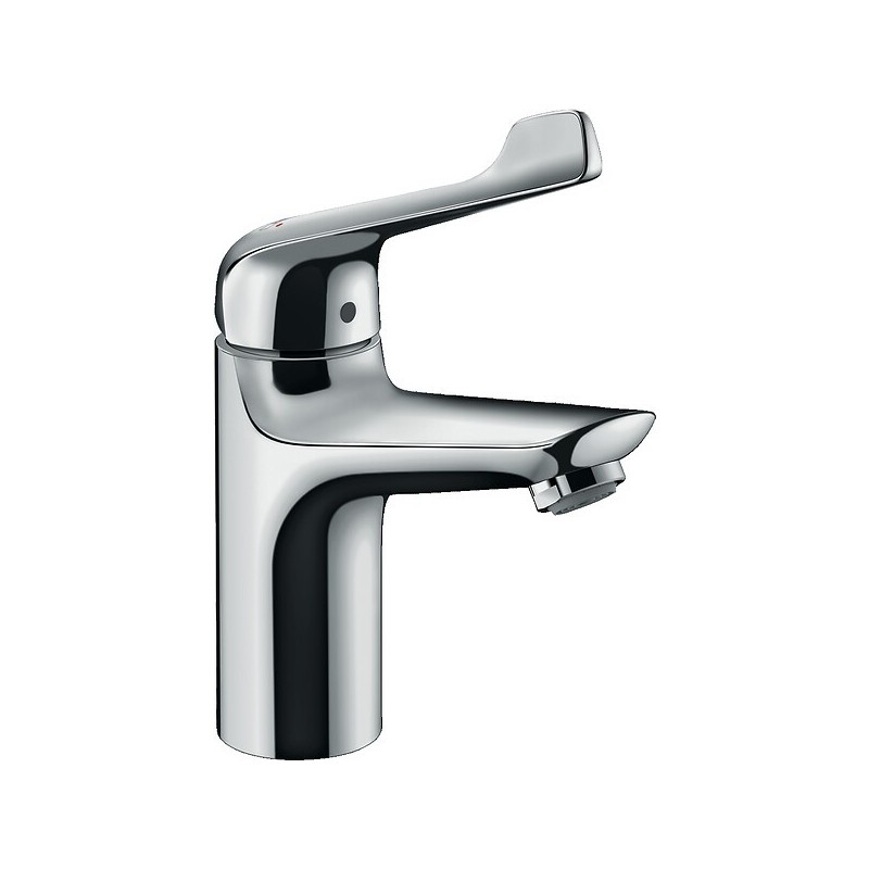 Mitigeur de lavabo avec poignée extra longue, tirette et vidage chromé - HANSGROHE Mitigeur de lavabo avec poignée extra longue, tirette et vidage chromé - HANSGROHE
