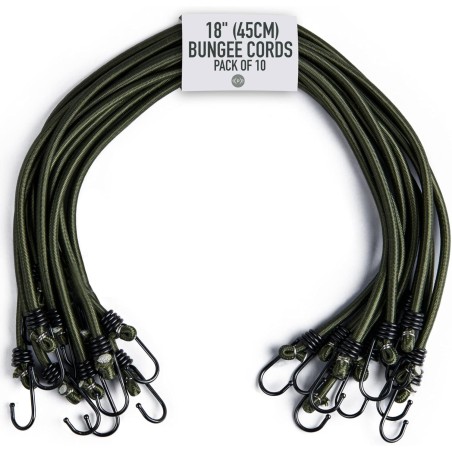 10 Tendeurs avec Crochets pour Bagages, Barres de Toit, Camping