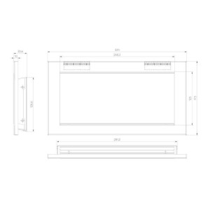 Vide déchet basculant encastrable - AISI304 - 326x173x10mm Vide déchet basculant encastrable - AISI304 - 326x173x10mm