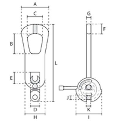 Anneau de levage pour ancres plates