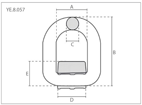 Anneau de levage à souder.