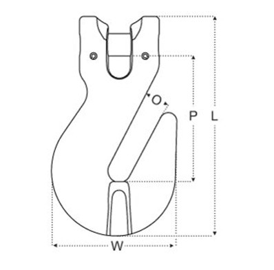 Crochet raccourcisseur à chape Grade 100